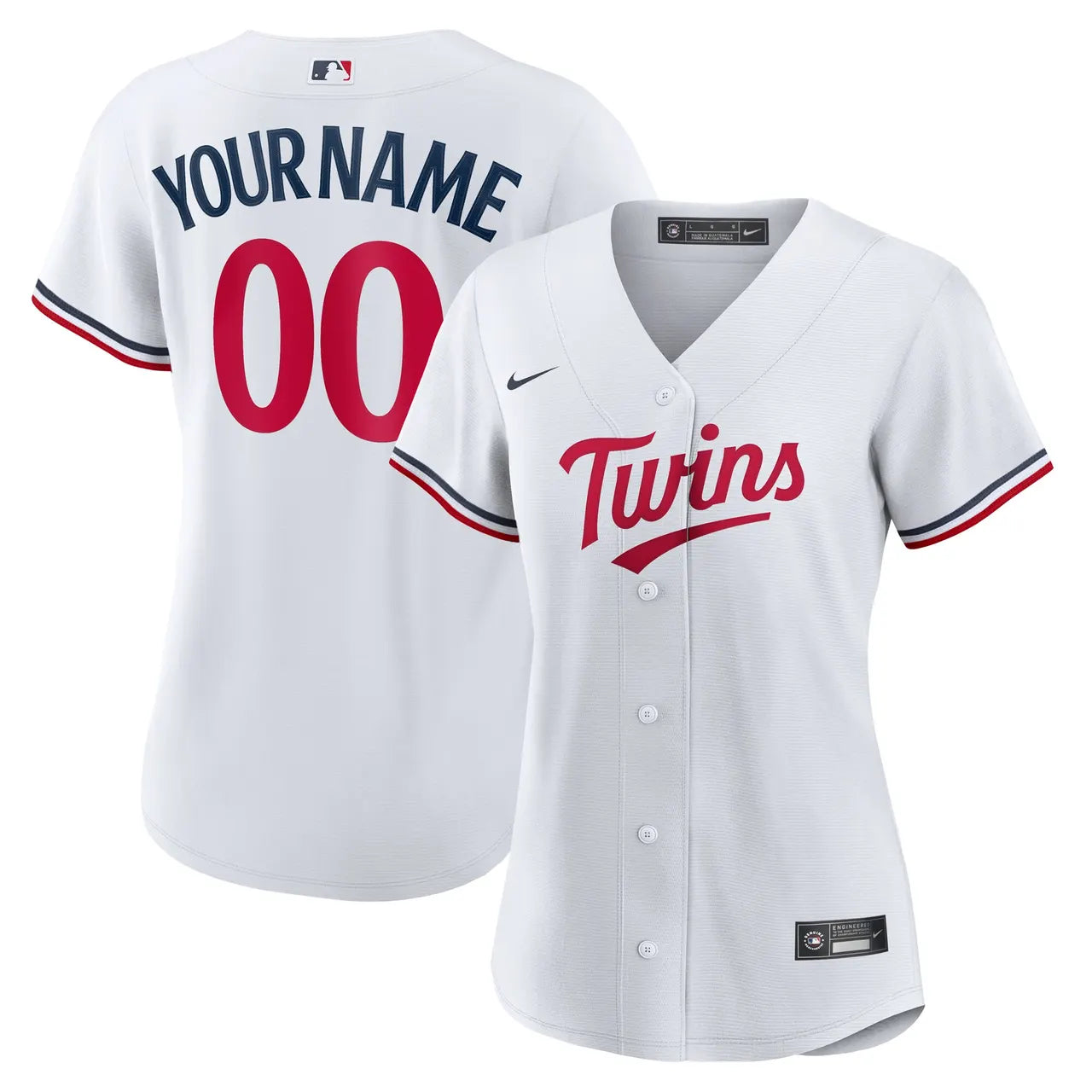 Twins White Custom Jersey