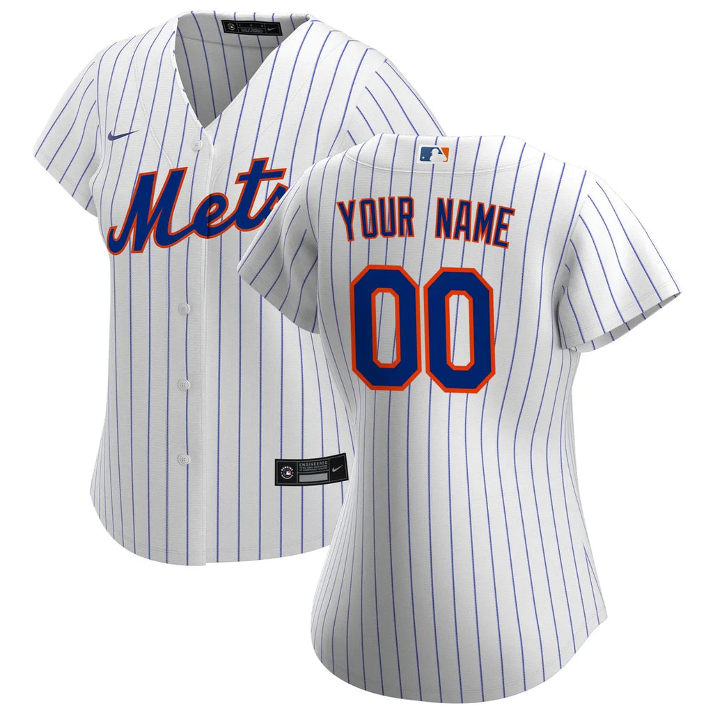 nike Mets Custom Pinstripe Jersey