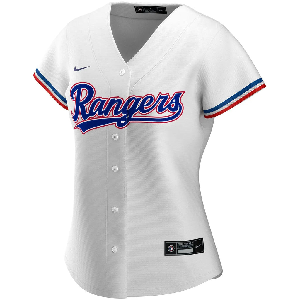 Texas Rangers White Custom Jersey - Hình 2