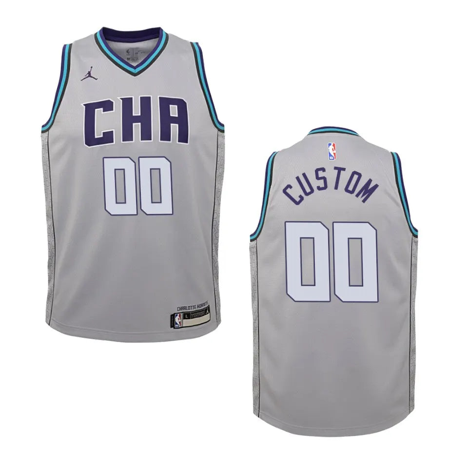 Jordan Hornets Grey Jersey