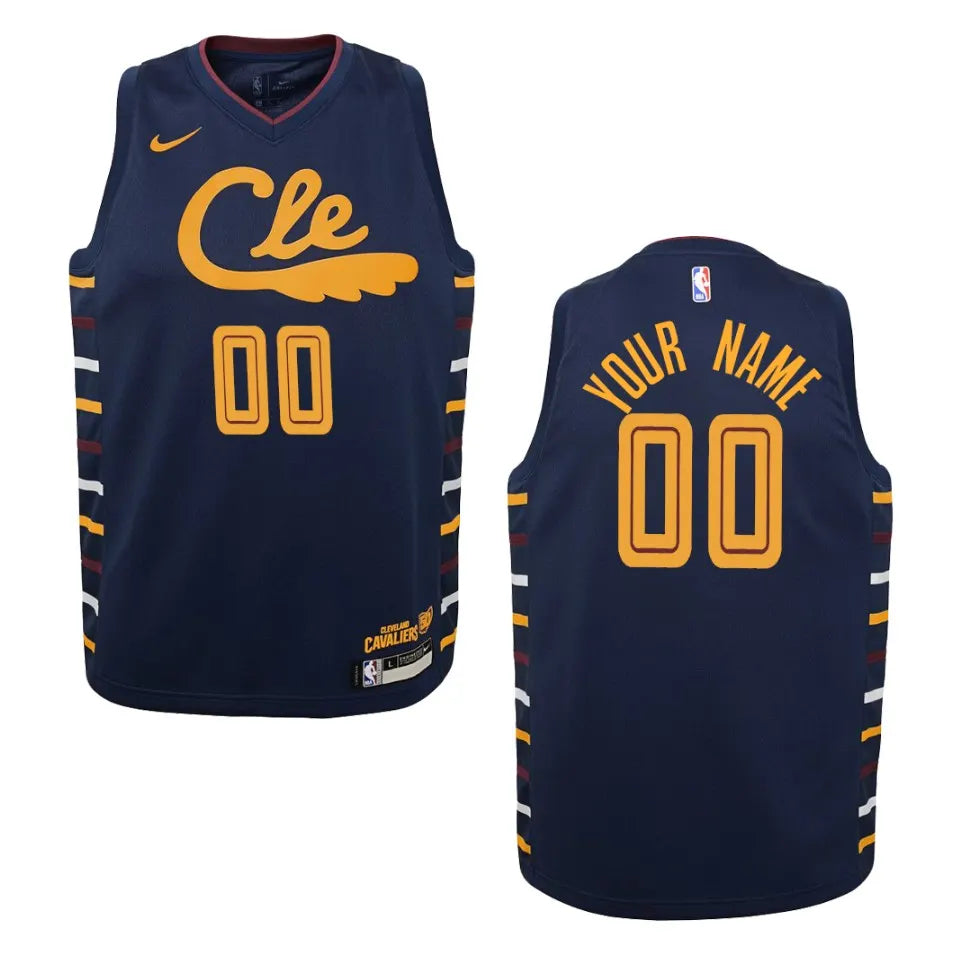 Cavaliers Navy Custom Jersey
