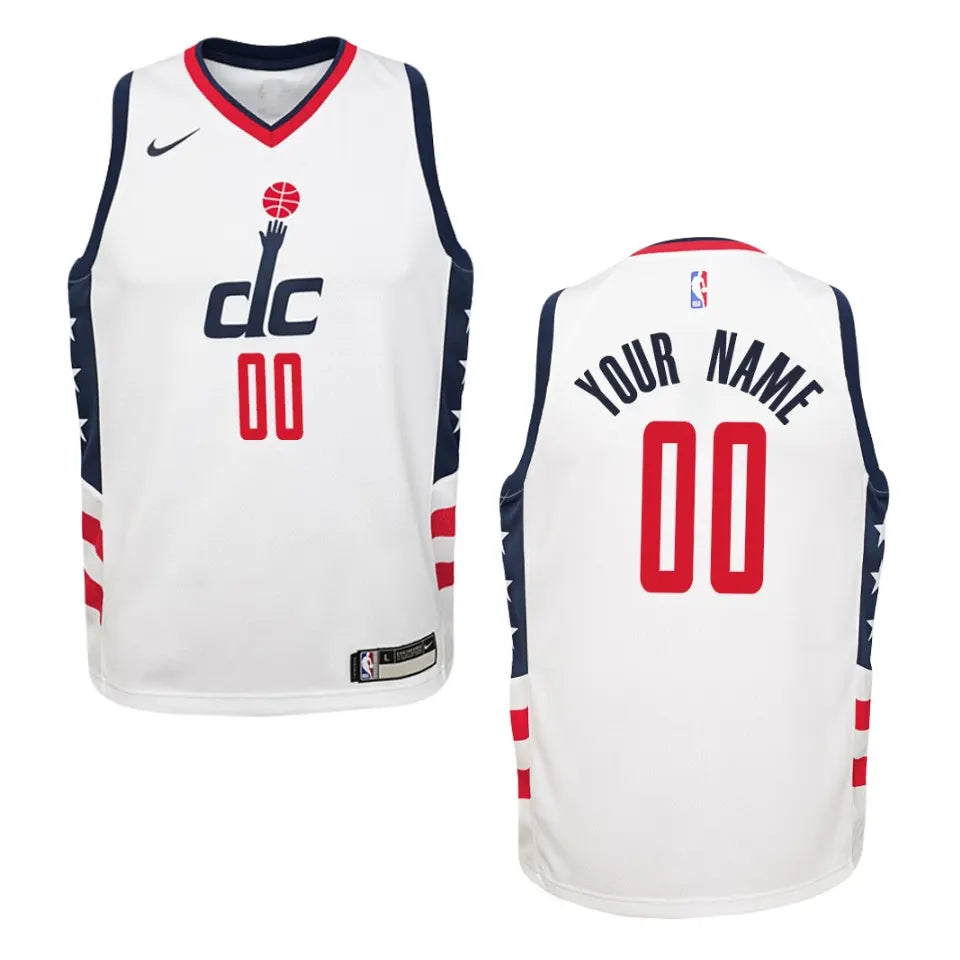 Nike Wizards White Jersey Custom