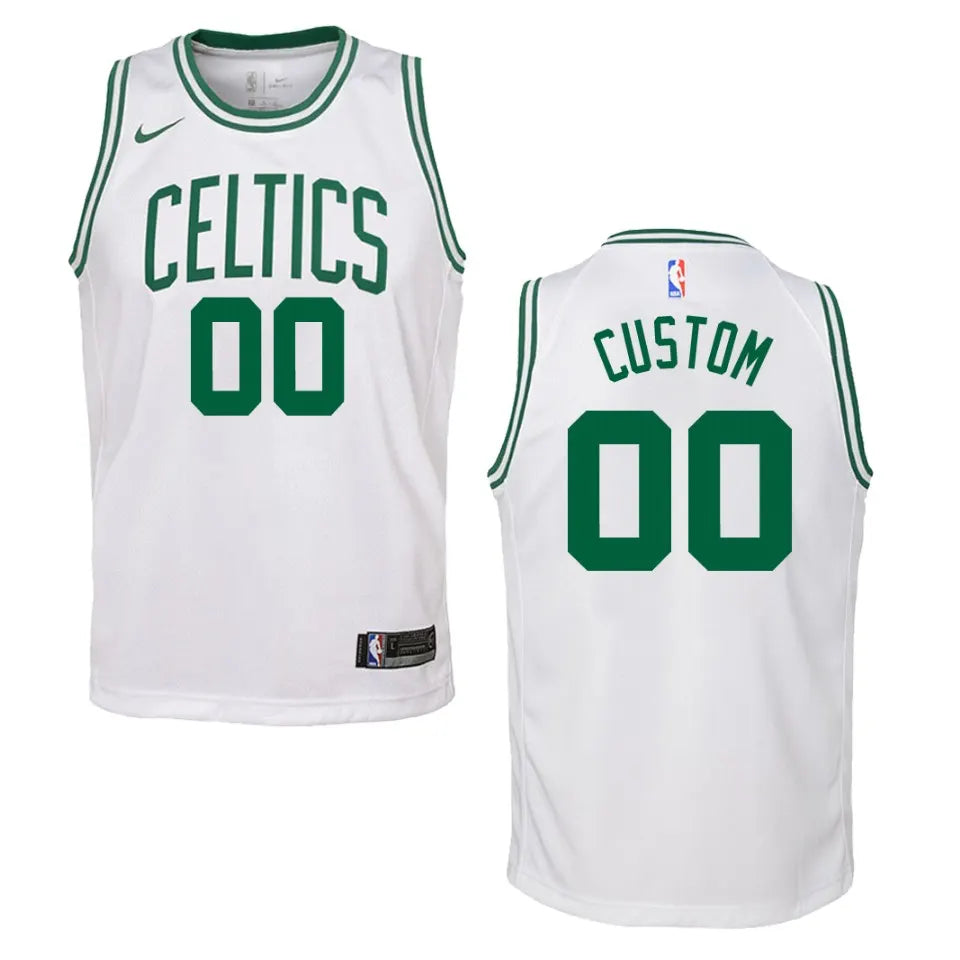 nike Custom Celtics White Jersey