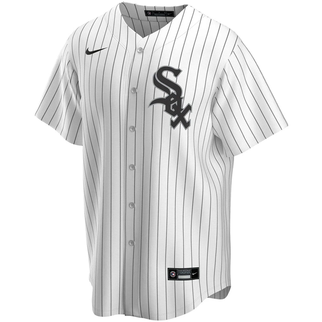 nike personalized White Sox Custom Pinstripe Jersey - Hình 2