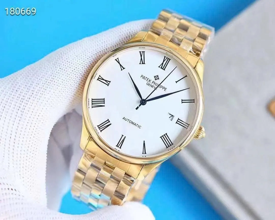 Patek Philippe White Dial Gold – Automatic Bracelet Watch
